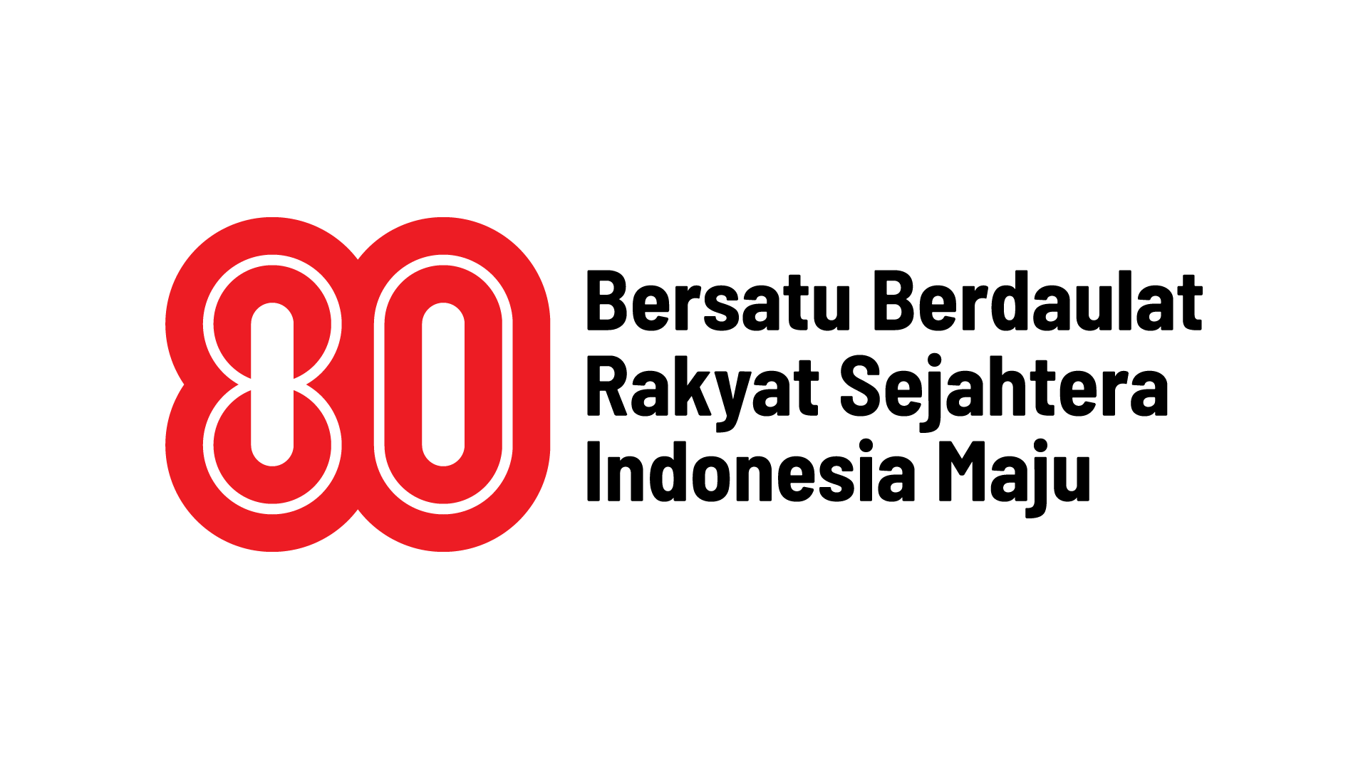 Logo HUT RI ke-80